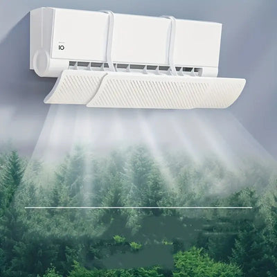 Air Conditioner Deflector - 180° Rotatable Air Guide Scrollcart Qatar 