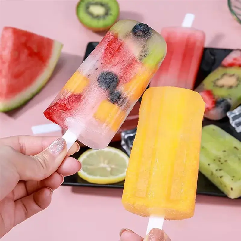 4-Grid Popsicle Molds with Lid – Homemade Ice Cream & Ice Pop Maker Scrollcart Qatar 