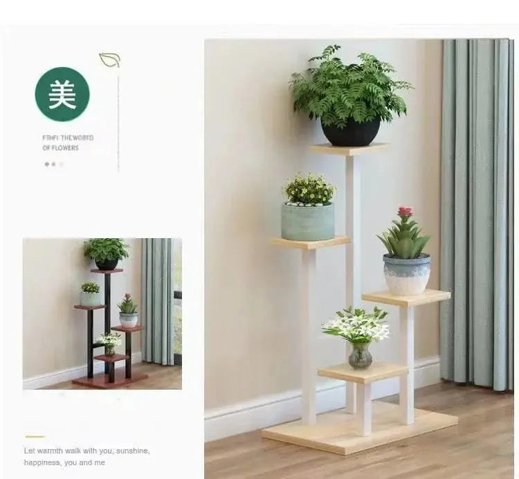 4-Tier Plant Stand & Flower Shelf – Indoor Garden Storage Rack for Balcony, Home & Office - Scrollcart Qatar