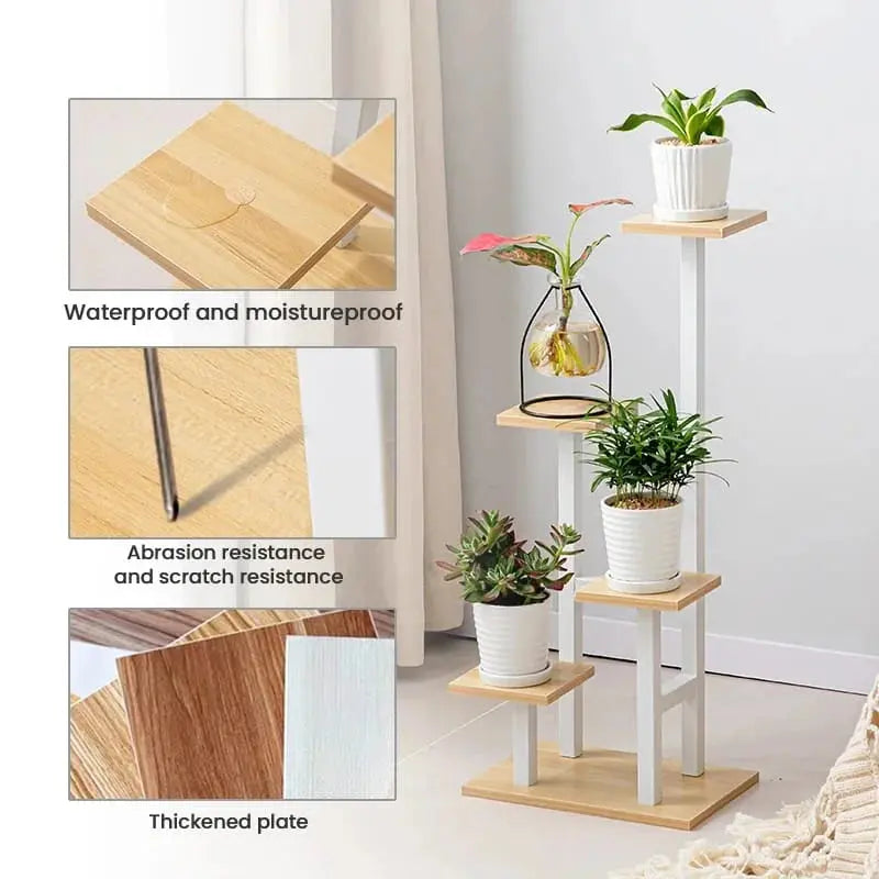 4-Tier Plant Stand & Flower Shelf – Indoor Garden Storage Rack for Balcony, Home & Office - Scrollcart Qatar
