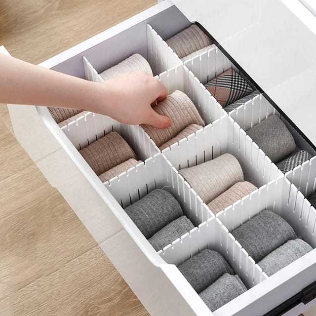 4 pcs Adjustable Drawer Divider Scrollcart Online Shopping Store