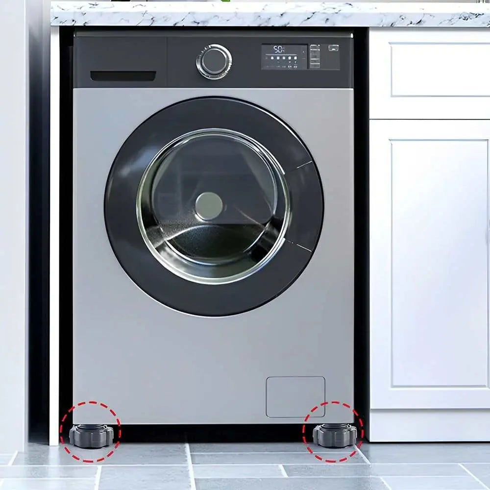 4 Pieces Height Adjustable Washing Machine Stand | Home Essential - Scrollcart Qatar