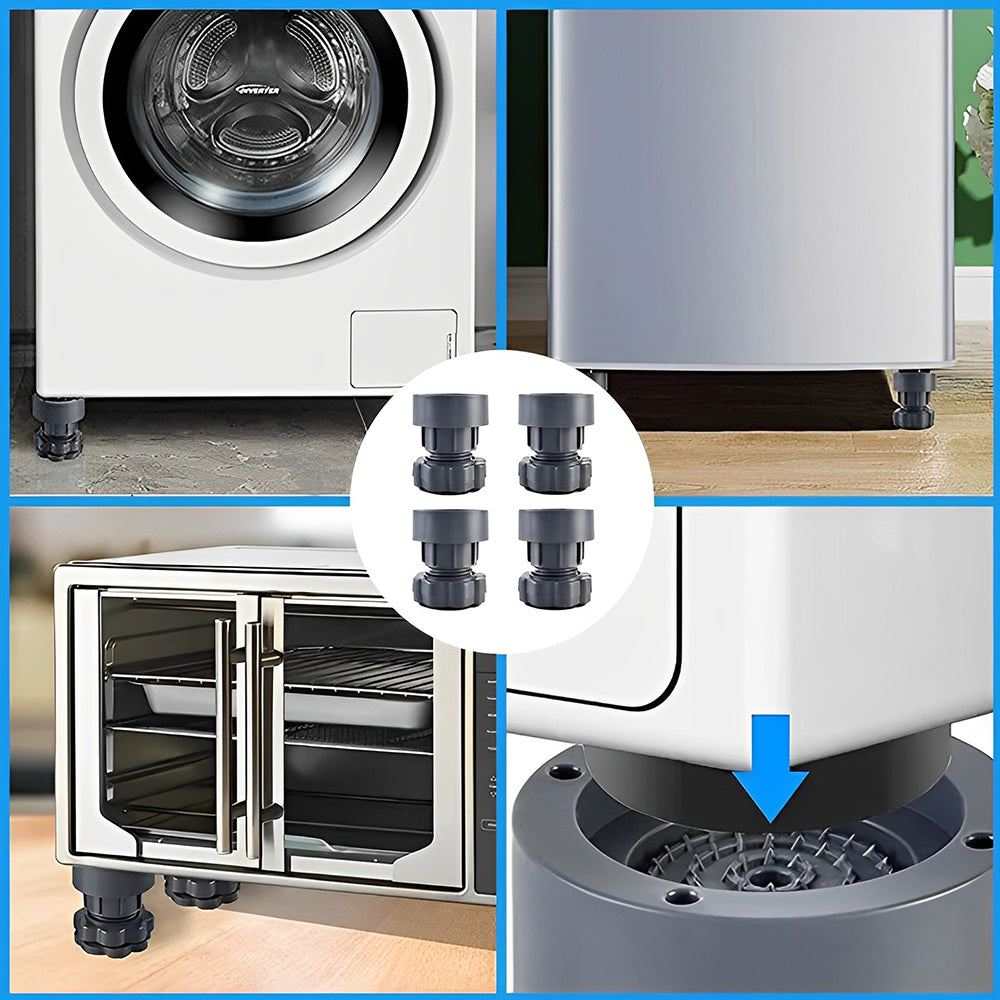 4 Pieces Height Adjustable Washing Machine Stand | Home Essential