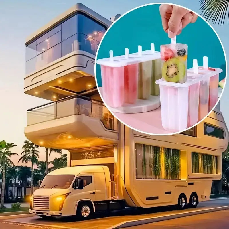 Reusable Popsicle Mold & Ice Cream Tray Scrollcart Qatar