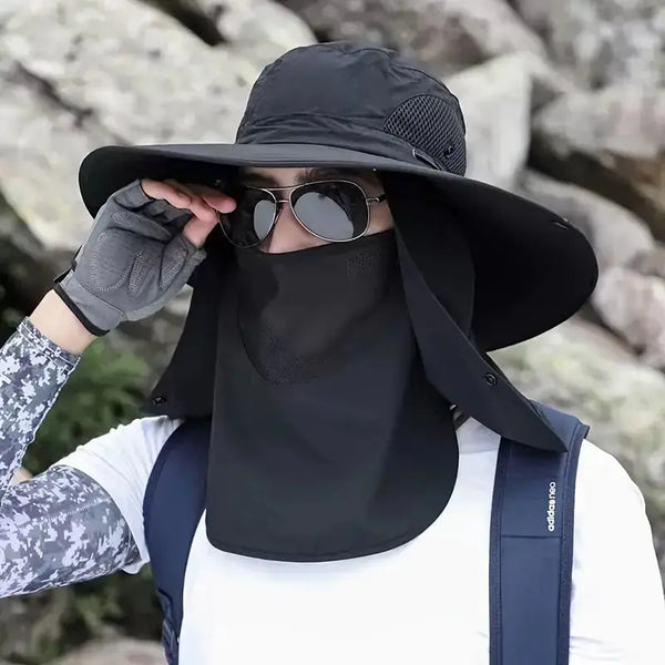 Sun Protection Hat with Face & Neck Cover - Scrollcart Qatar