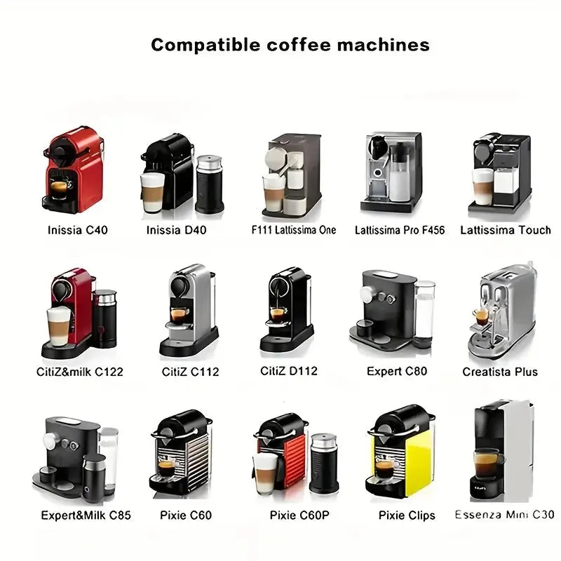 Stainless Steel Reusable Nespresso Coffee Capsule with Aluminum Foil Caps temu