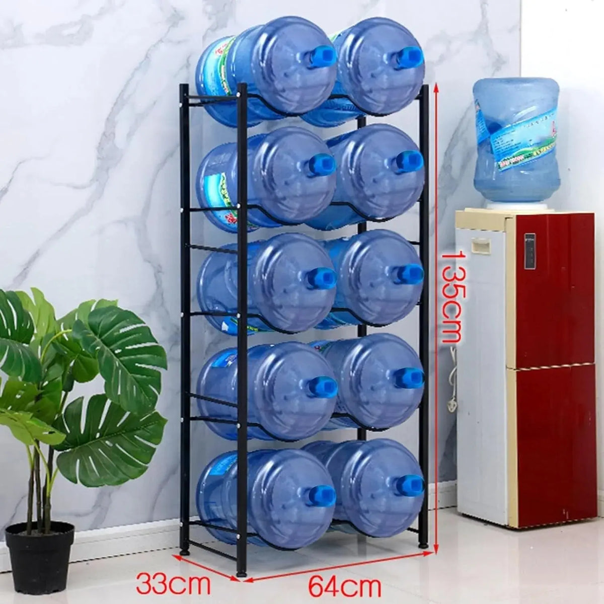 5 Gallon Water Jug Storage Rack – Heavy-Duty Stackable Water Bottle Organizer Scrollcart Qatar 
