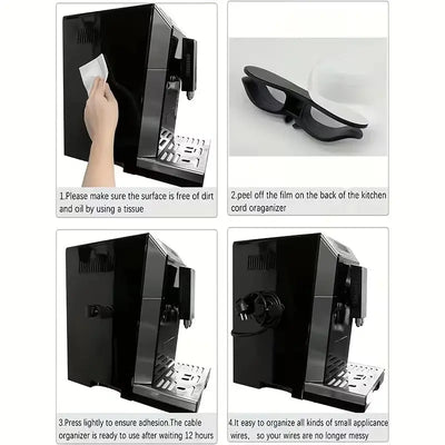 5pc Adhesive Appliance Cable Sorting & Plug Fixing Clips