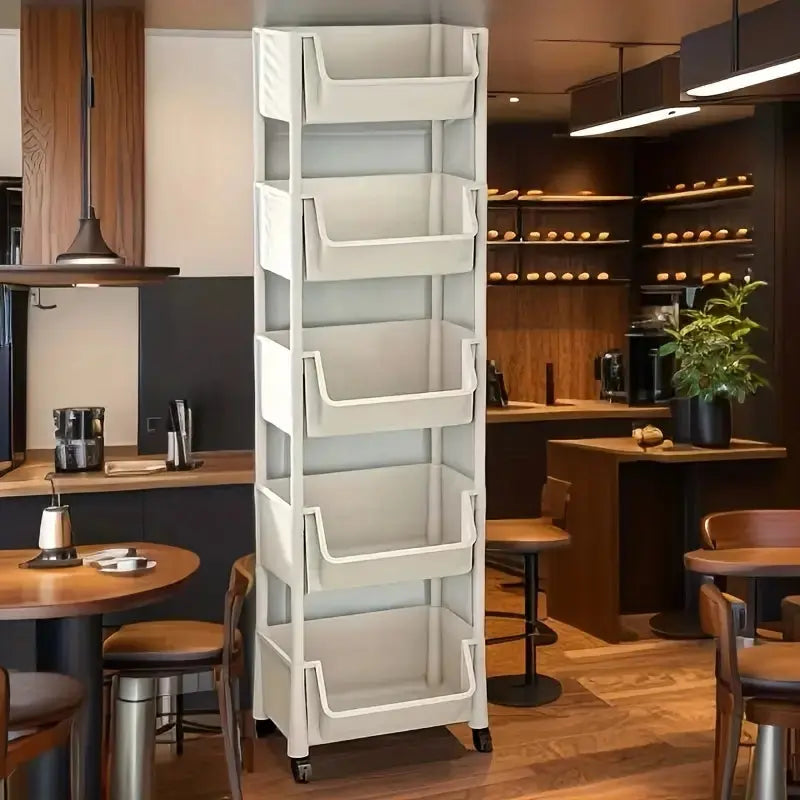5-Tier Multipurpose Rolling Storage Rack Online Qatar