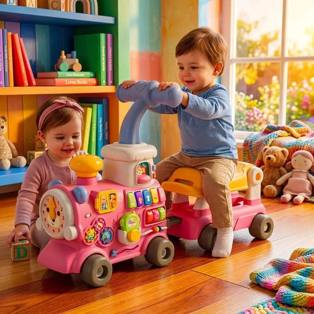 5-in-1 Baby Walker Train Push Walker Toy Doha Qatar