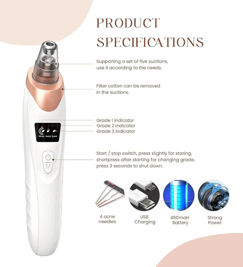 5-in-1 Electric Blackhead Remover & Pore Vacuum Scrollcart Qatar 