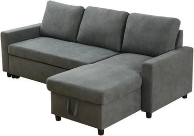 Reversible Chaise Sofa with USB Charger & Storage Masa souq 