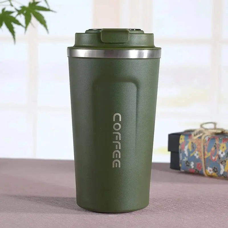 Stainless Steel Coffee Tumbler - Scrollcart Qatar