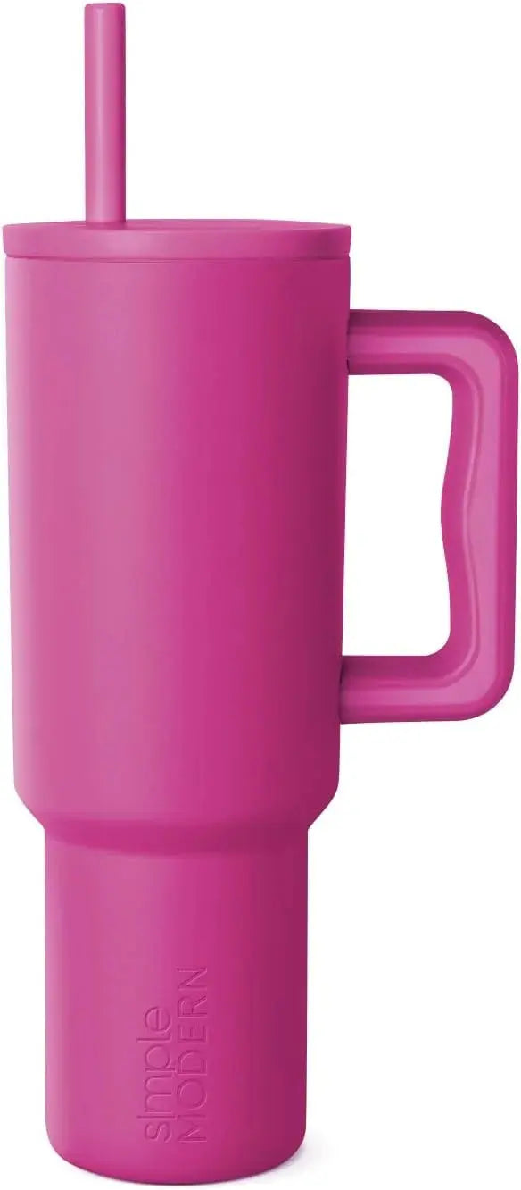 Tumbler Bottle Cup 1 Liter  : Vacuum Insulated and Straw for Water, Iced Tea or Coffee, Smoothie - Scrollcart Qatar