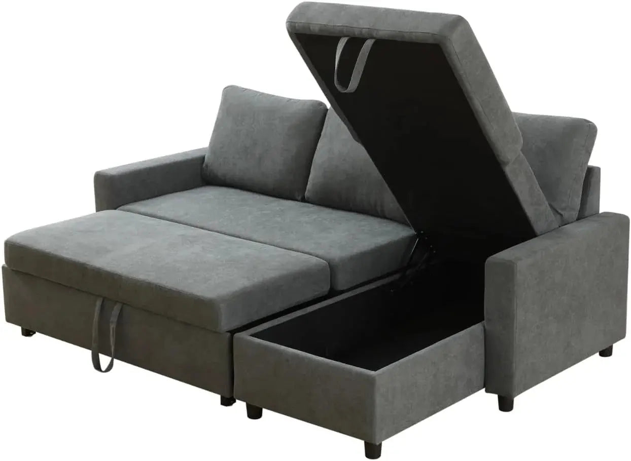 Reversible Chaise Sofa with USB Charger & Storage Masa souq 