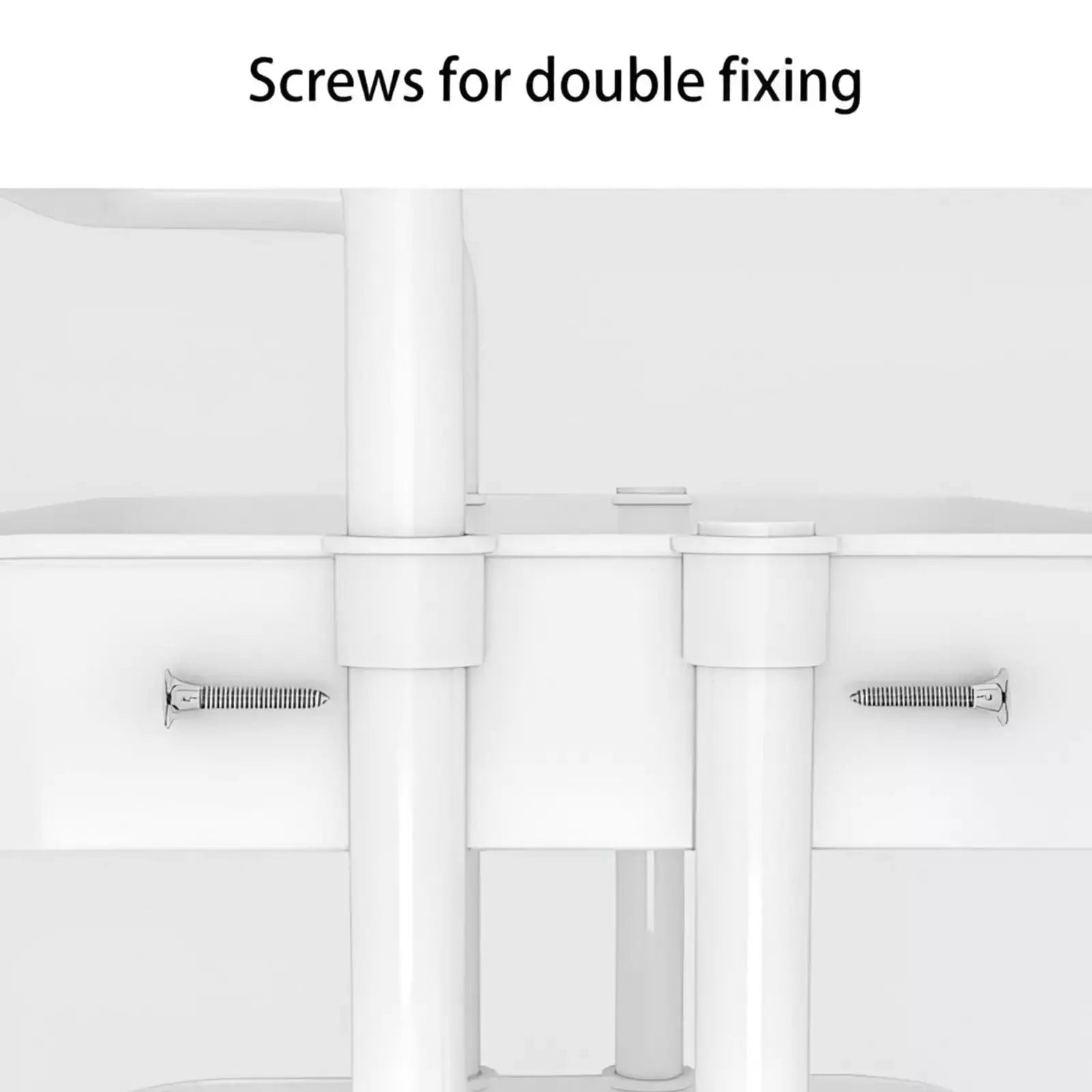 4 Layer Kitchen Trolley, Metal Foldable Kitchen Storage Rack - Scrollcart Qatar