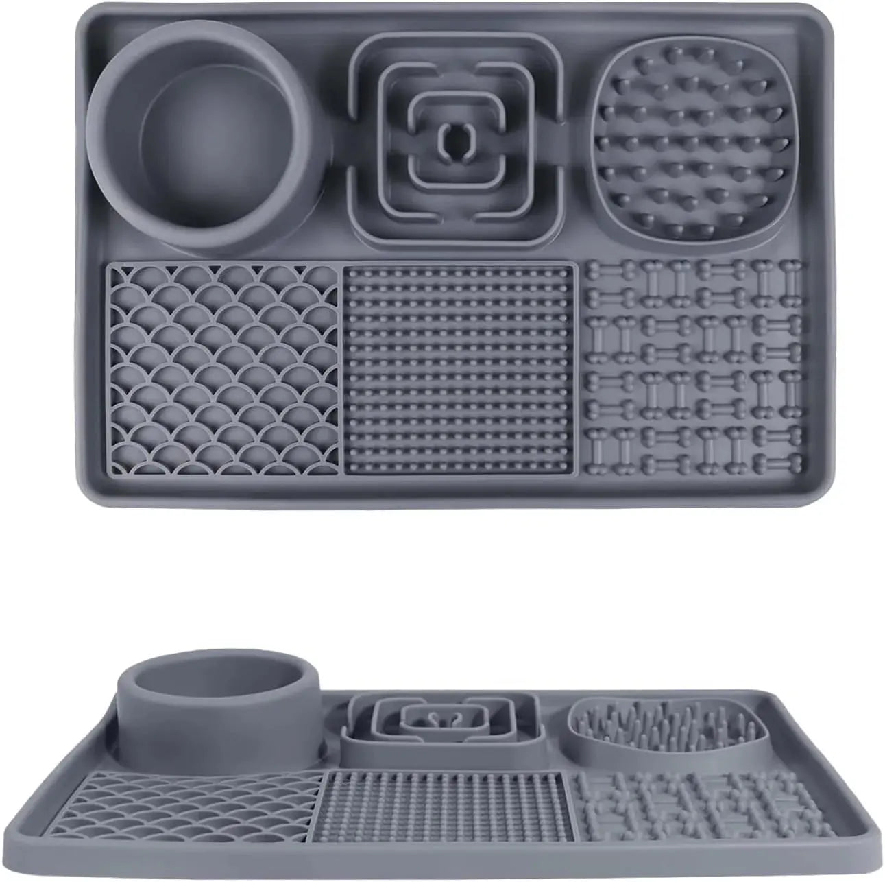 6-In-1 Dog & Cat Feeder Lick Pad & Water Mat Set Scrollcart Qatar 