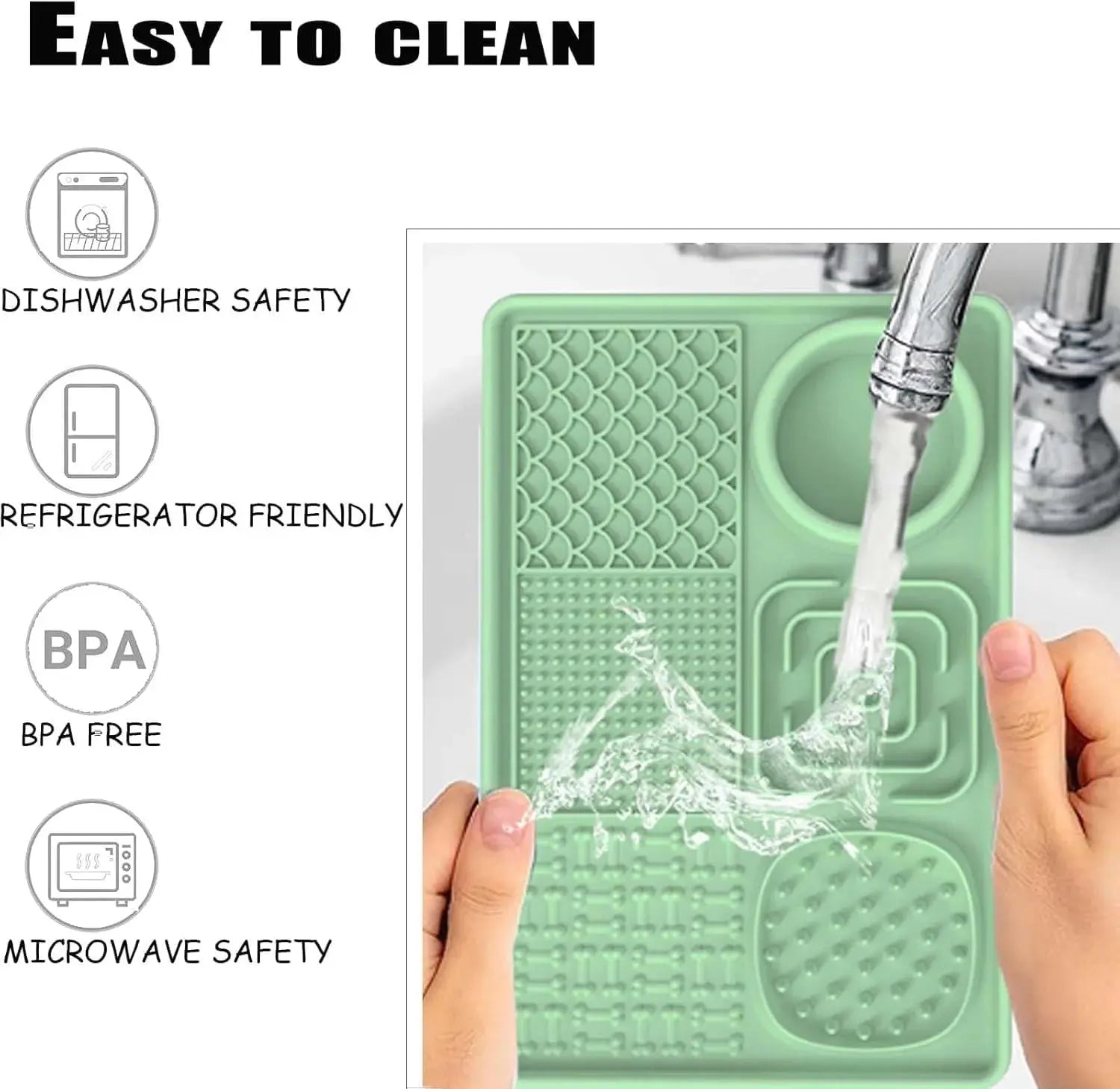 6-In-1 Dog & Cat Feeder Lick Pad & Water Mat Set Scrollcart Qatar 
