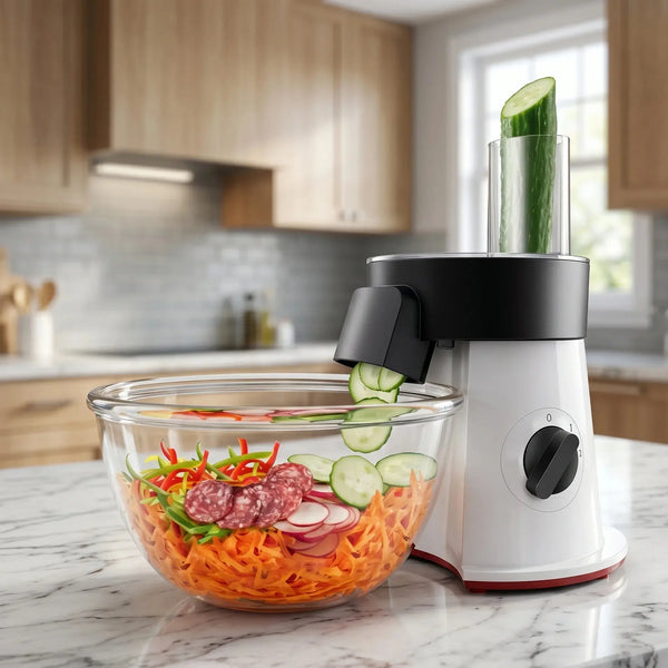 6-in-1 Electric Vegetable Chopper & Salad Maker -200W Scrollcart Qatar 