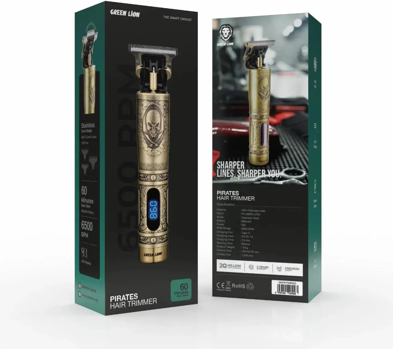 Green Lion Pirates Hair Trimmer Marhaba international 