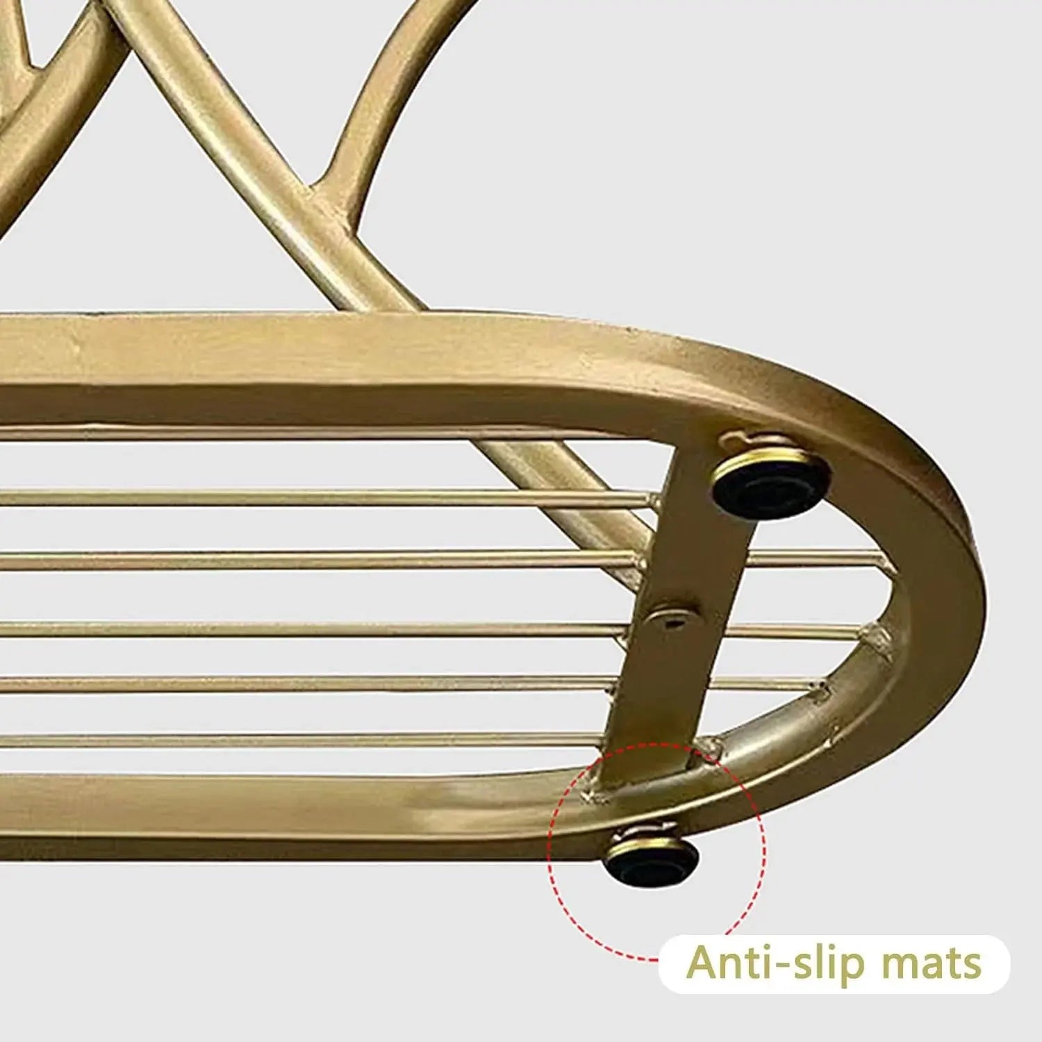 5-Tier Gold Metal Plant Stand Scrollcart Qatar 