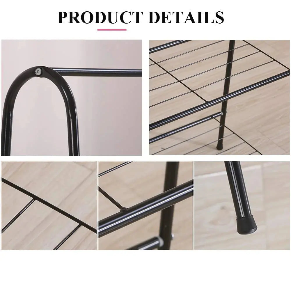 Heavy Duty Clothes Garment Rack with Shelves – Durable Steel, Space-Saving Storage Solution Scrollcart Qatar 
