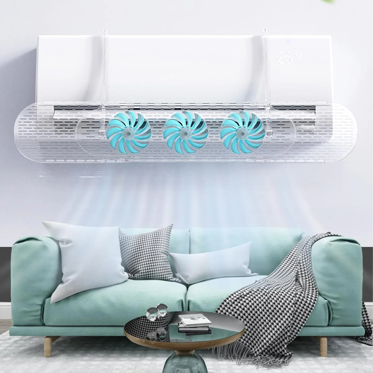 Adjustable Wall Air Conditioner Deflector - 63-95cm Scrollcart Qatar 