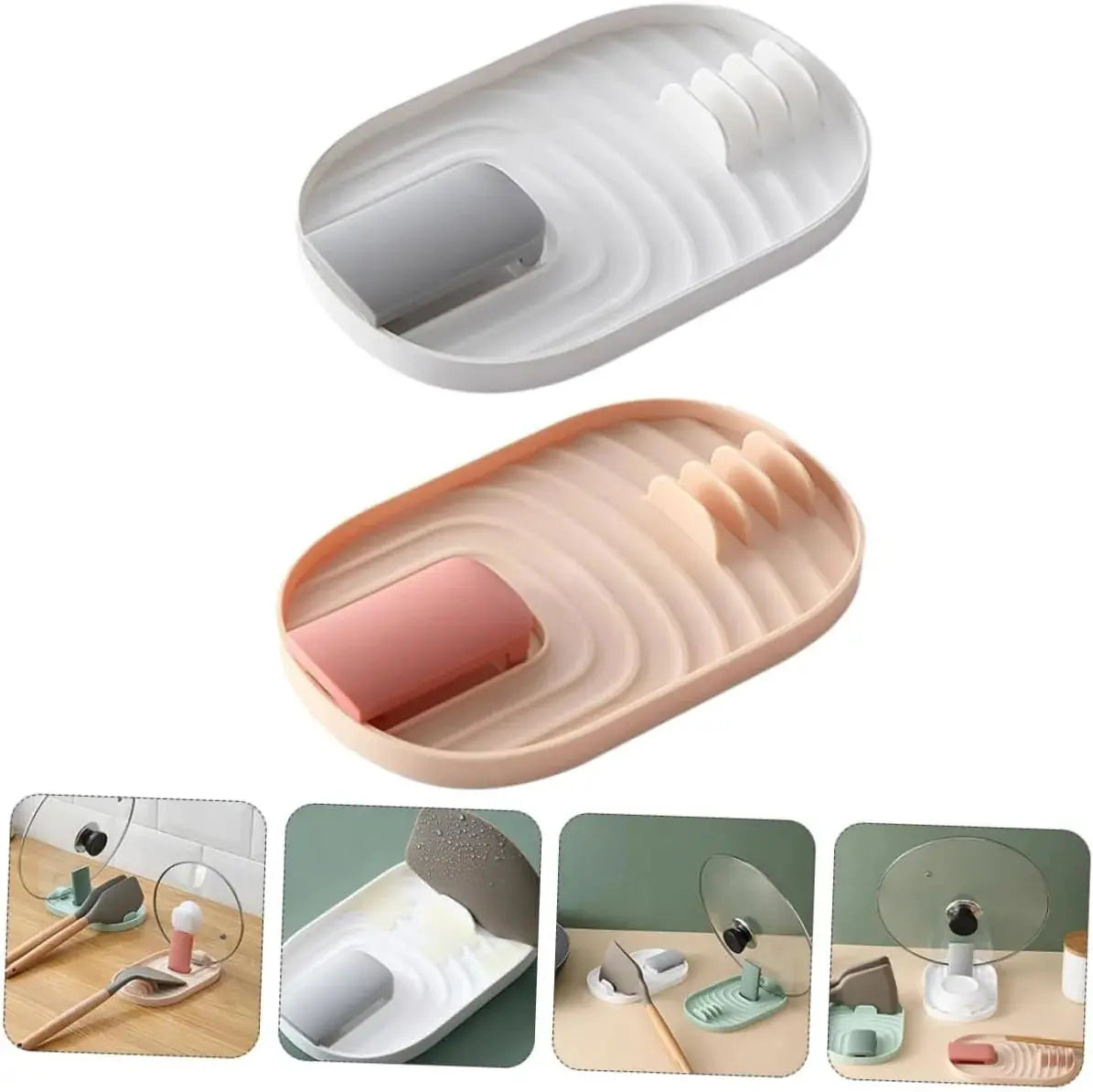 Foldable Pot Lid Rack & utensil Holder Scrollcart Qatar