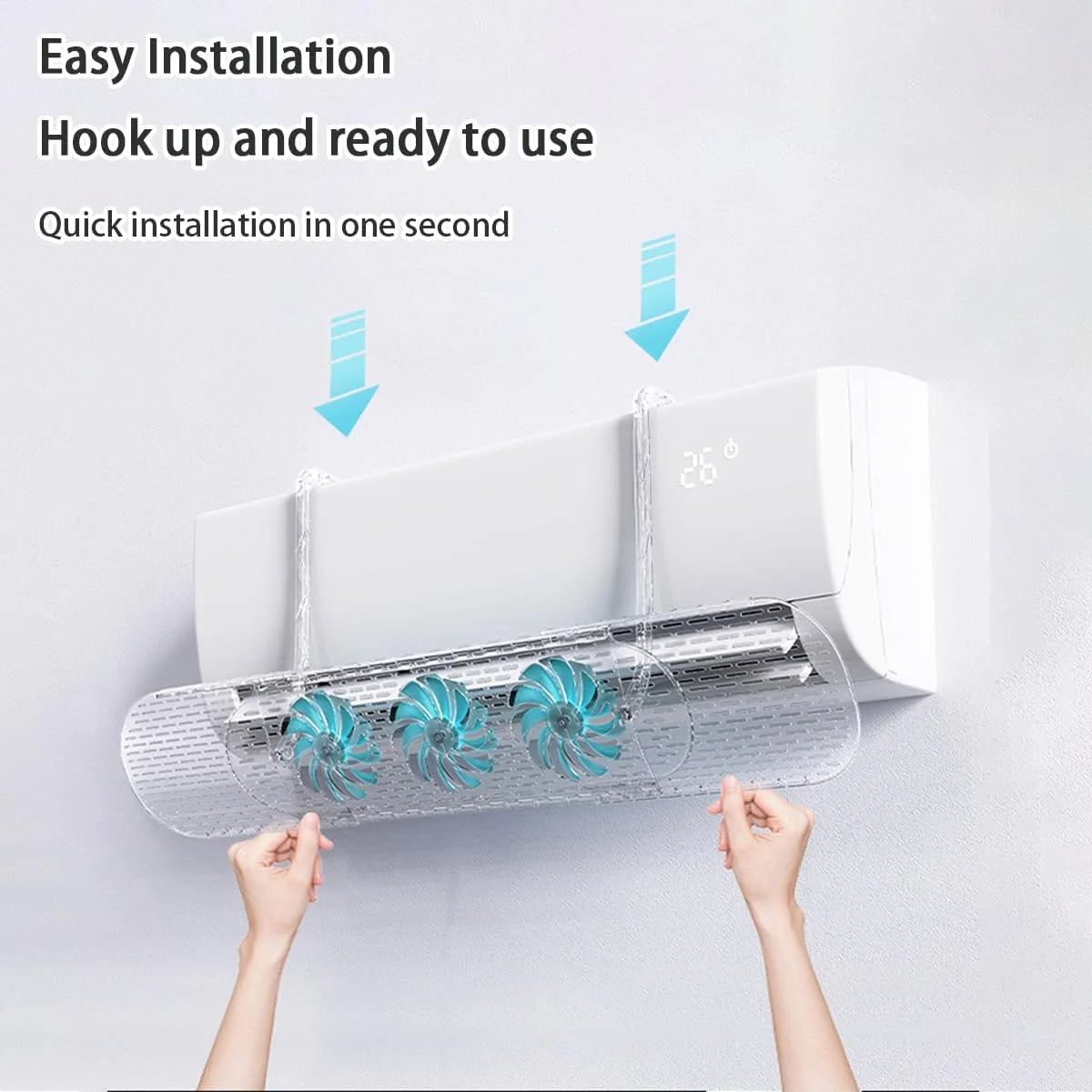 Adjustable Wall Air Conditioner Deflector - 63-95cm Scrollcart Qatar 