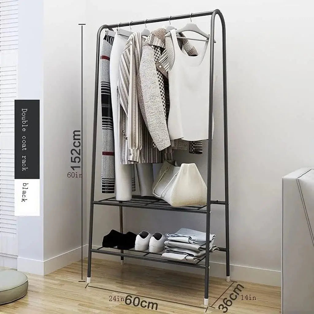 Heavy Duty Clothes Garment Rack with Shelves – Durable Steel, Space-Saving Storage Solution Scrollcart Qatar 