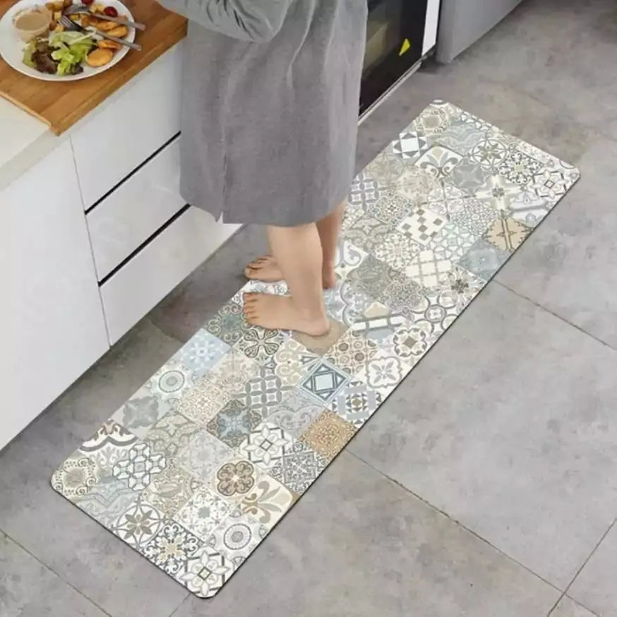 kitchen Mat  Vintage - Rubber soft mat - Scrollcart Qatar