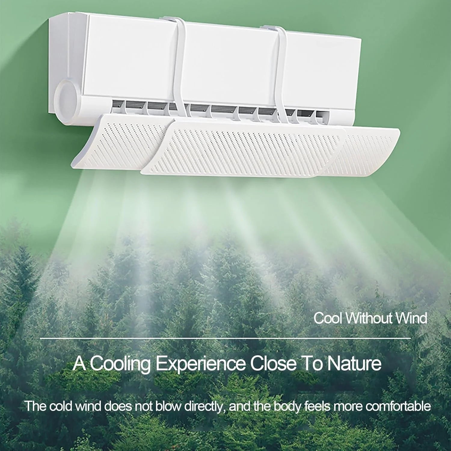 Air Conditioner Deflector - 180° Rotatable Air Guide Scrollcart Qatar 