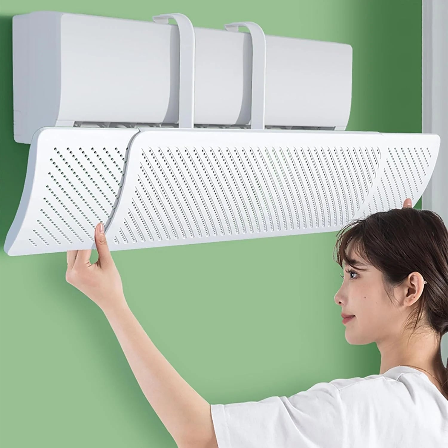 Air Conditioner Deflector - 180° Rotatable Air Guide Scrollcart Qatar 