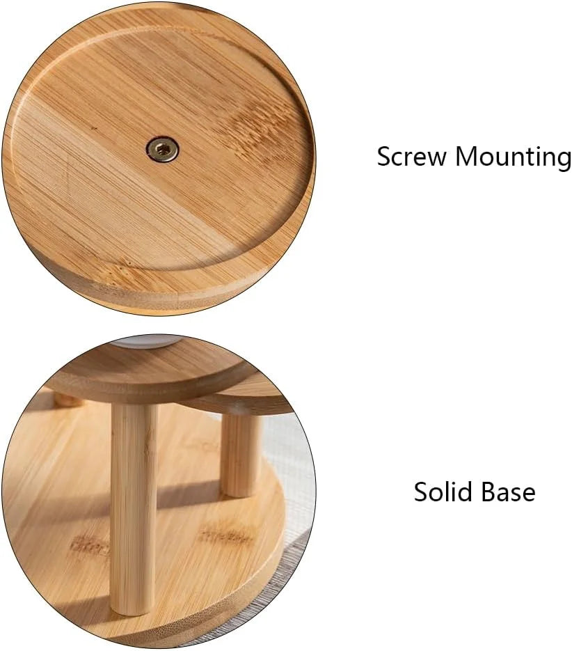 5-Tier Bamboo Wood Plant Stand Scrollcart Qatar 