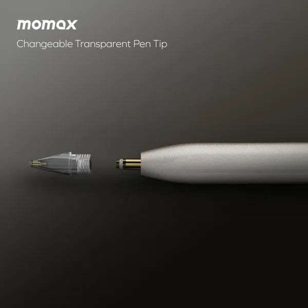 MOMAX Mag Link Pro Magnetic Charging Active Stylus Pen Titanium