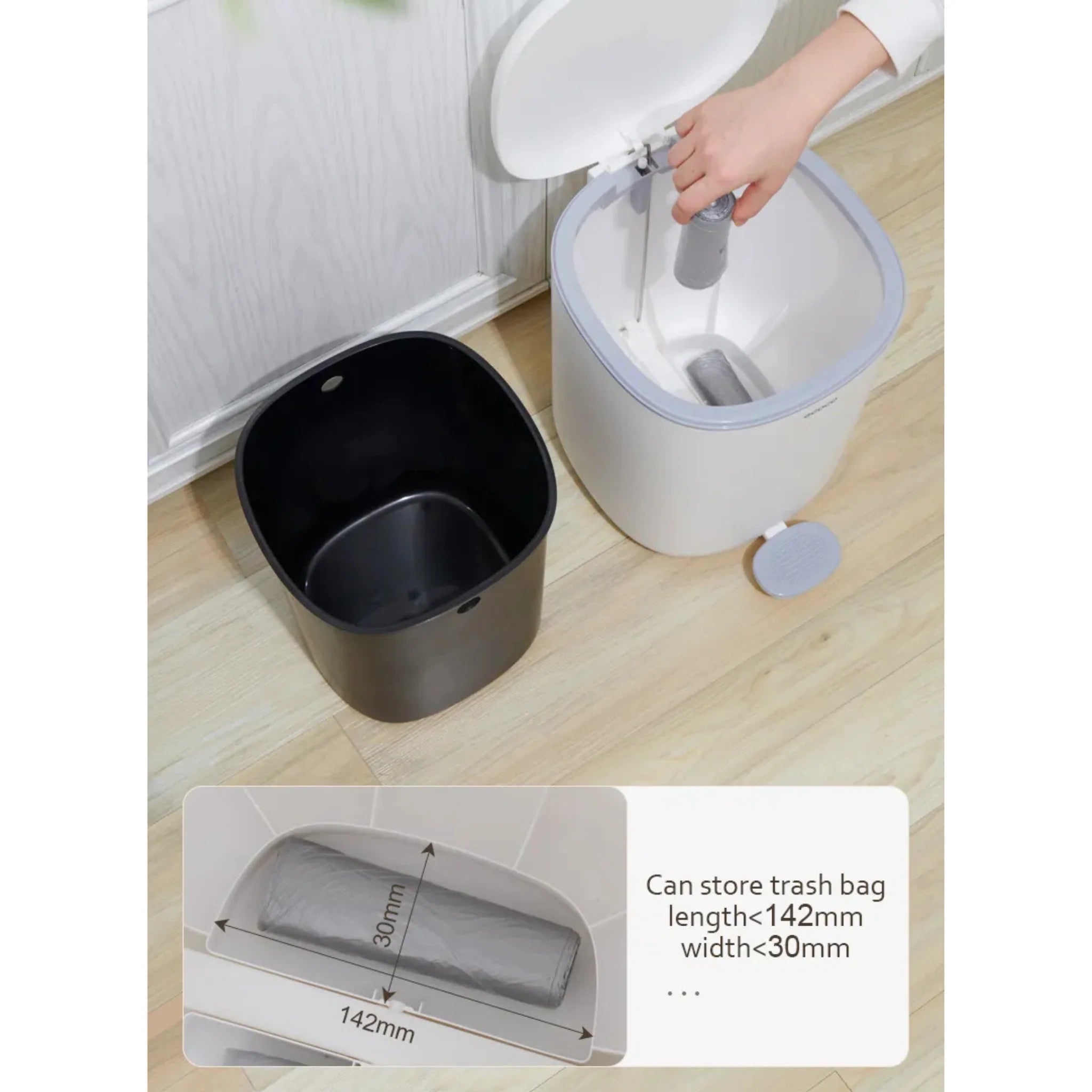Ecoco 11L Foot Pedal Garbage Trash Bin Scrollcart Qatar 