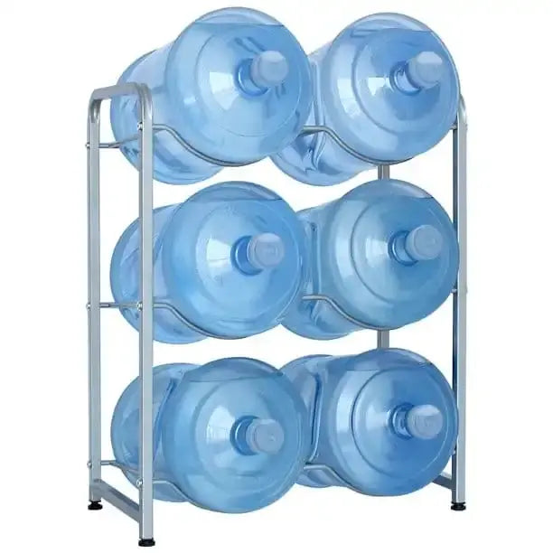 Water can rack nearby 