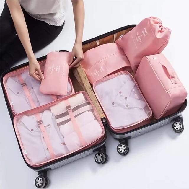 7 pcs Travel  Luggage Organizer Storage Bags Scrollcart Online Shopping Store