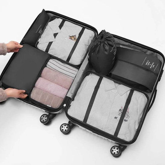 7 pcs Travel  Luggage Organizer Storage Bags Scrollcart Online Shopping Store