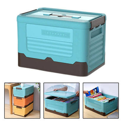 Foldable Storage Box with Lid - Multi-funtional & Portable Scrollcart Qatar 