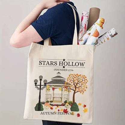 Vintage Printed Tote Bag-Shoulder Bag for Women