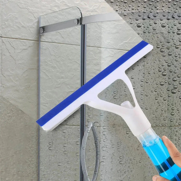 2-in-1 Spray Bottle Squeegee Cleaning Wiper for Home, Bathroom & Car – Built-in Pump & Rubber Blade | Multipurpose Glass & Tile Cleaner Scrollcart Qatar 