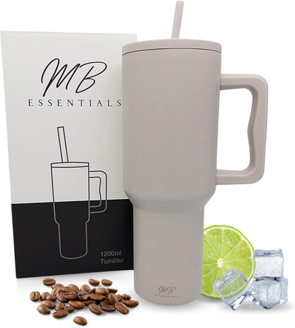 Tumbler Bottle Cup 1 Liter  : Vacuum Insulated and Straw for Water, Iced Tea or Coffee, Smoothie