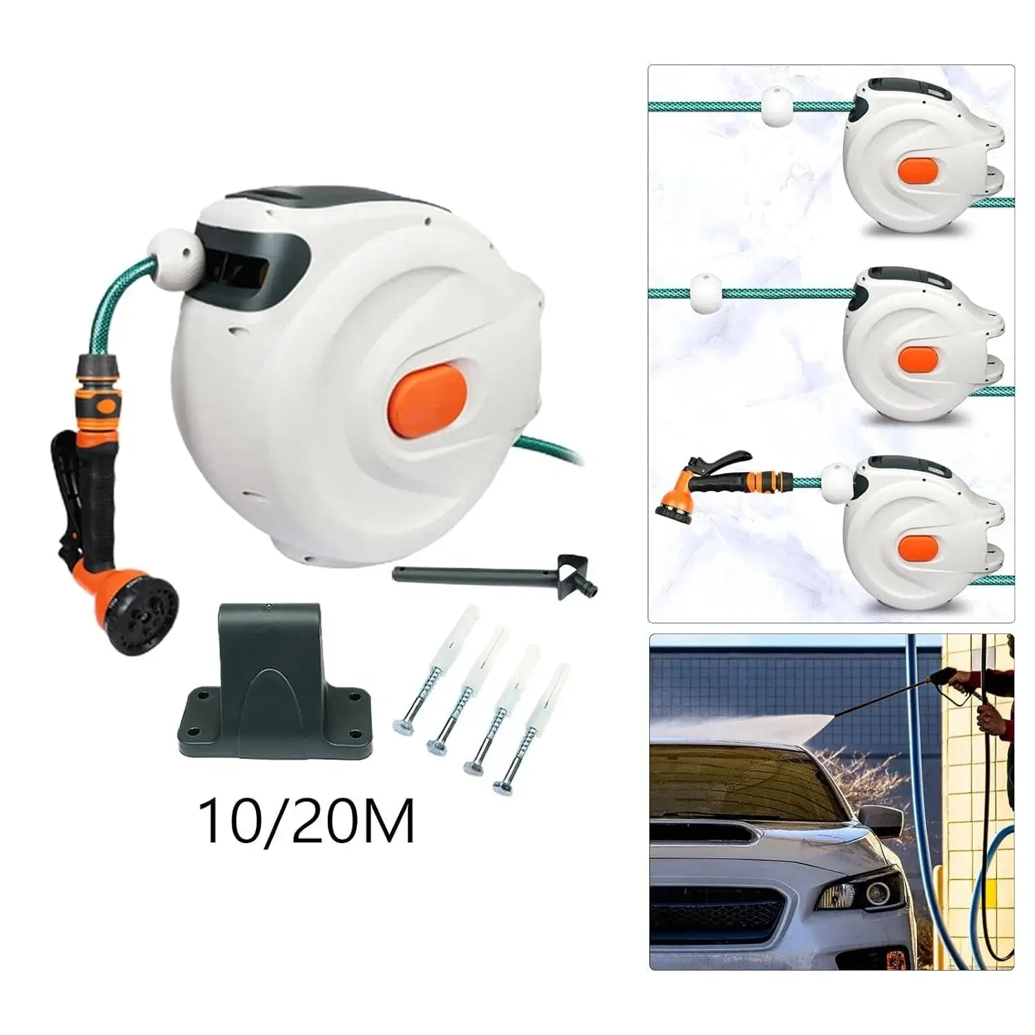Automatic Retractable Garden Hose Reel Scrollcart Qatar 