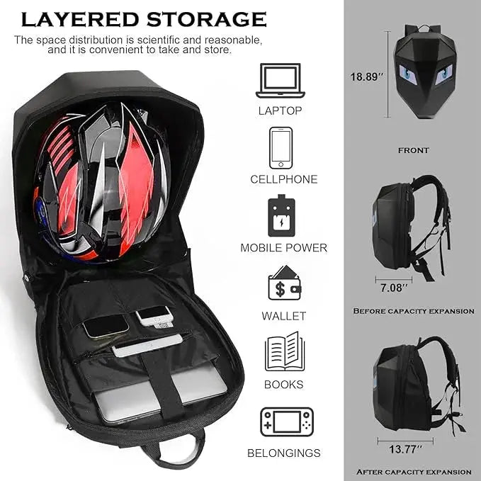 LED Knight Backpack-laptop Bag Scrollcart Qatar 
