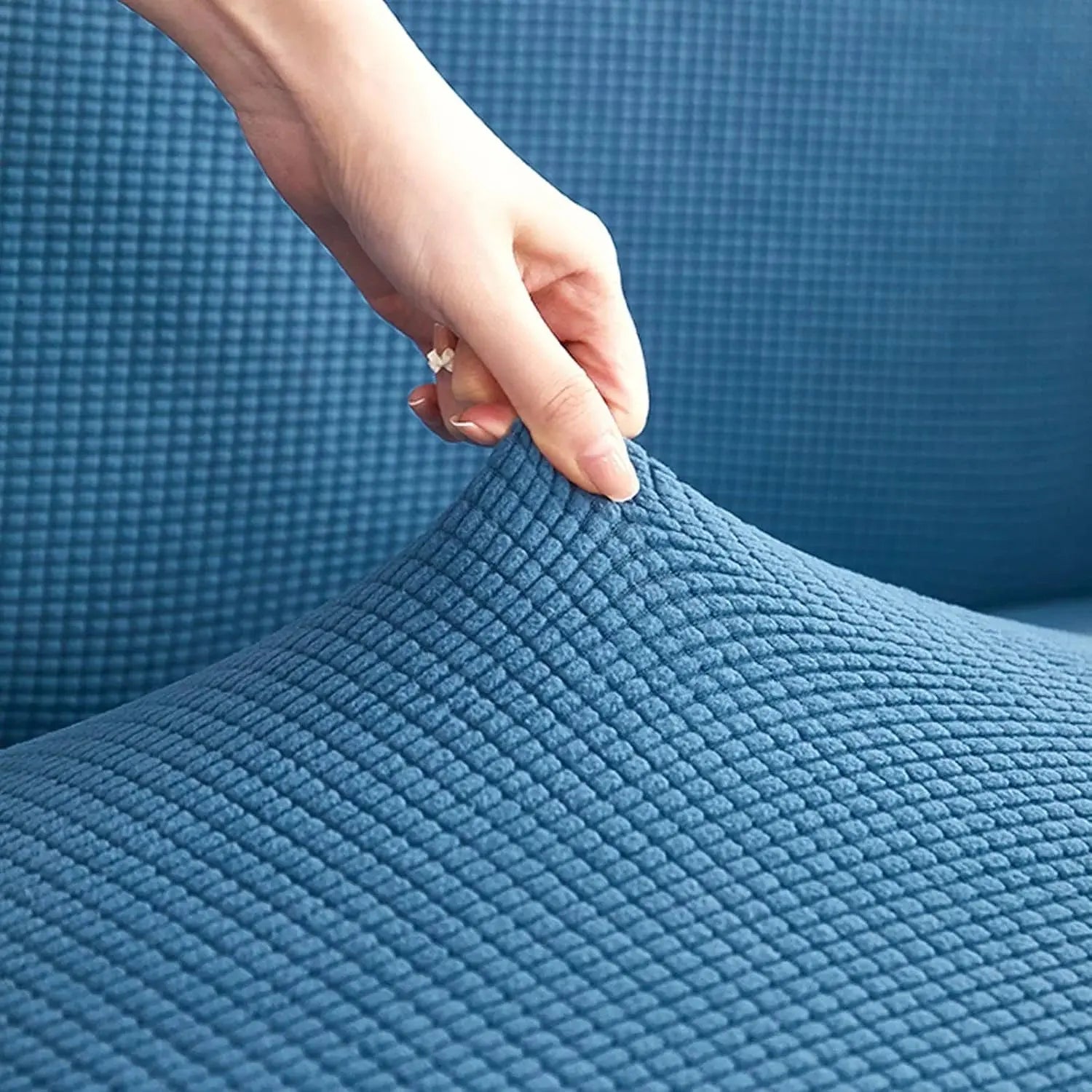 Adjustable Elastic Sofa Cover for L-Shaped & Sectional Sets Scrollcart Qatar 