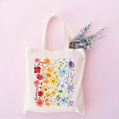 Vintage Printed Tote Bag-Shoulder Bag for Women