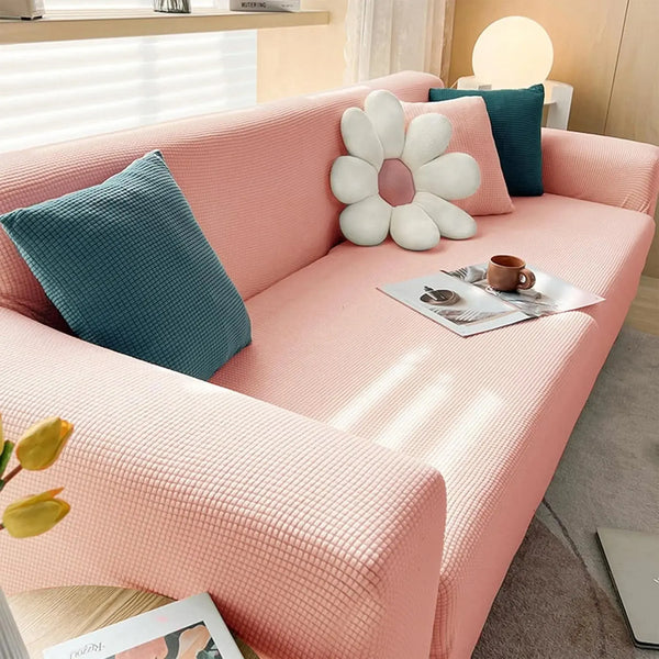 Adjustable Elastic Sofa Cover for L-Shaped & Sectional Sets Scrollcart Qatar 