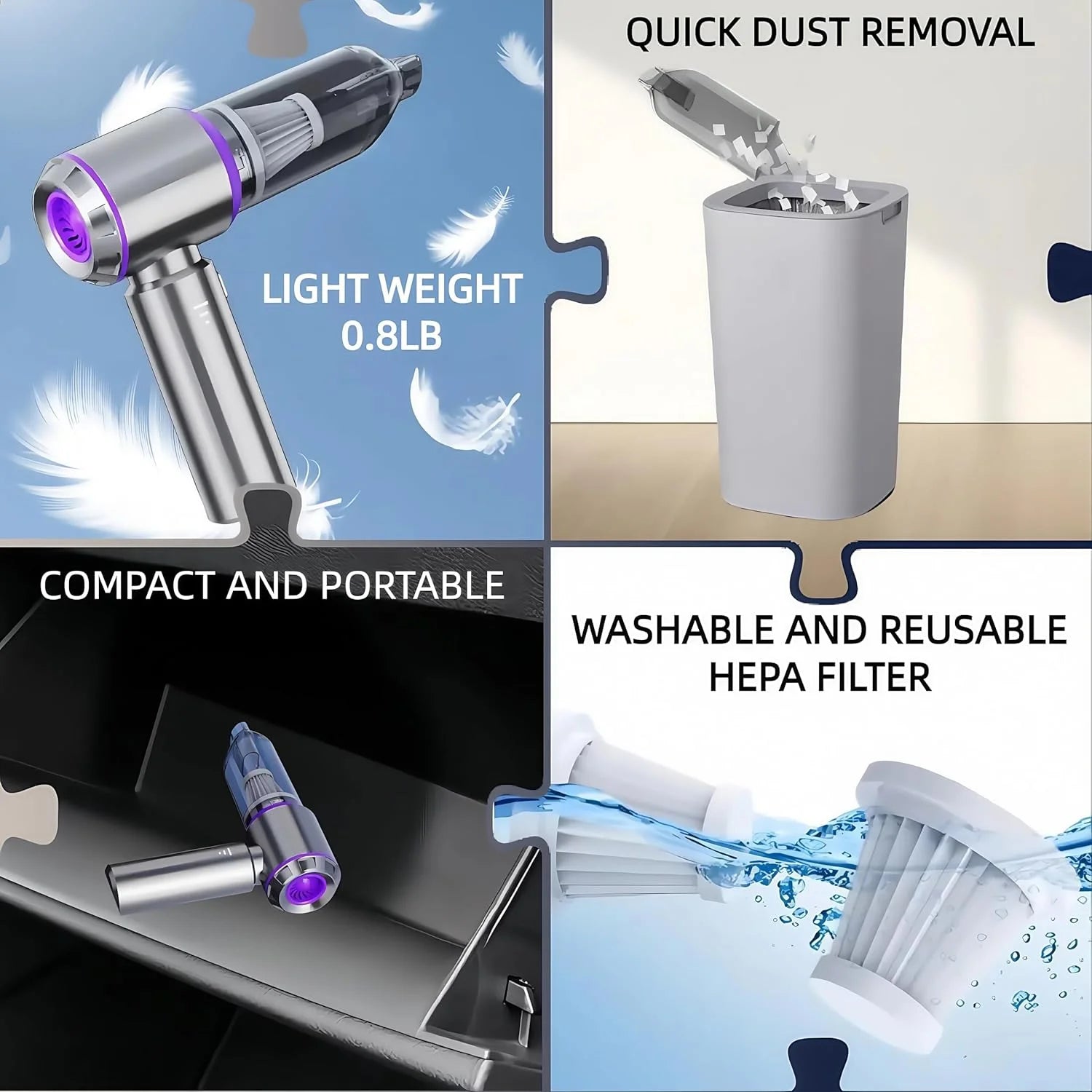 4-in-1 Handheld Car Vacuum Cleaner Scrollcart Qatar 
