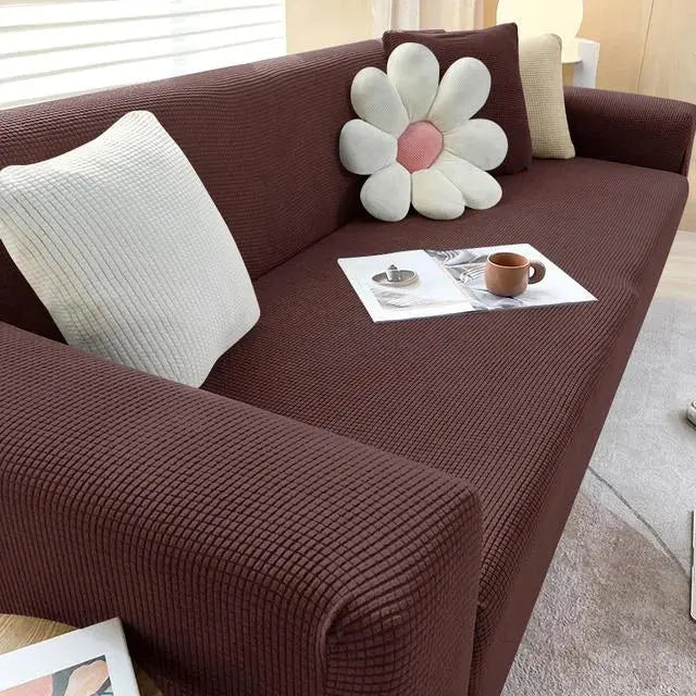 Adjustable Elastic Sofa Cover for L-Shaped & Sectional Sets Scrollcart Qatar 